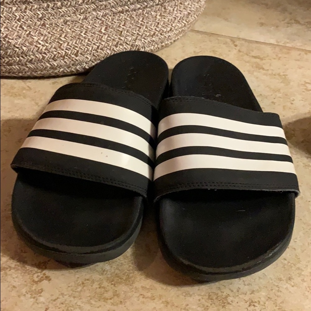 Adidas slides - men’s size 9